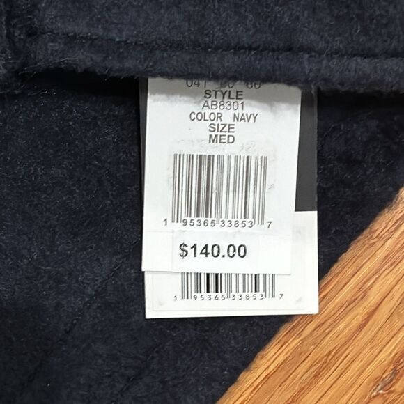 NWT Nine West Navy Utility Sherpa-Lined Jacket — Size M - Picture 6 of 9